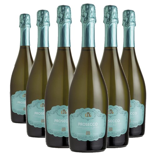Buy a Case of 6 Bottles of Cantina del Garda Spumante Prosecco DOC 75cl - Securely Packaged and Delivered Together